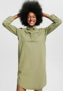 Esprit Shirt Dress - Light Khaki