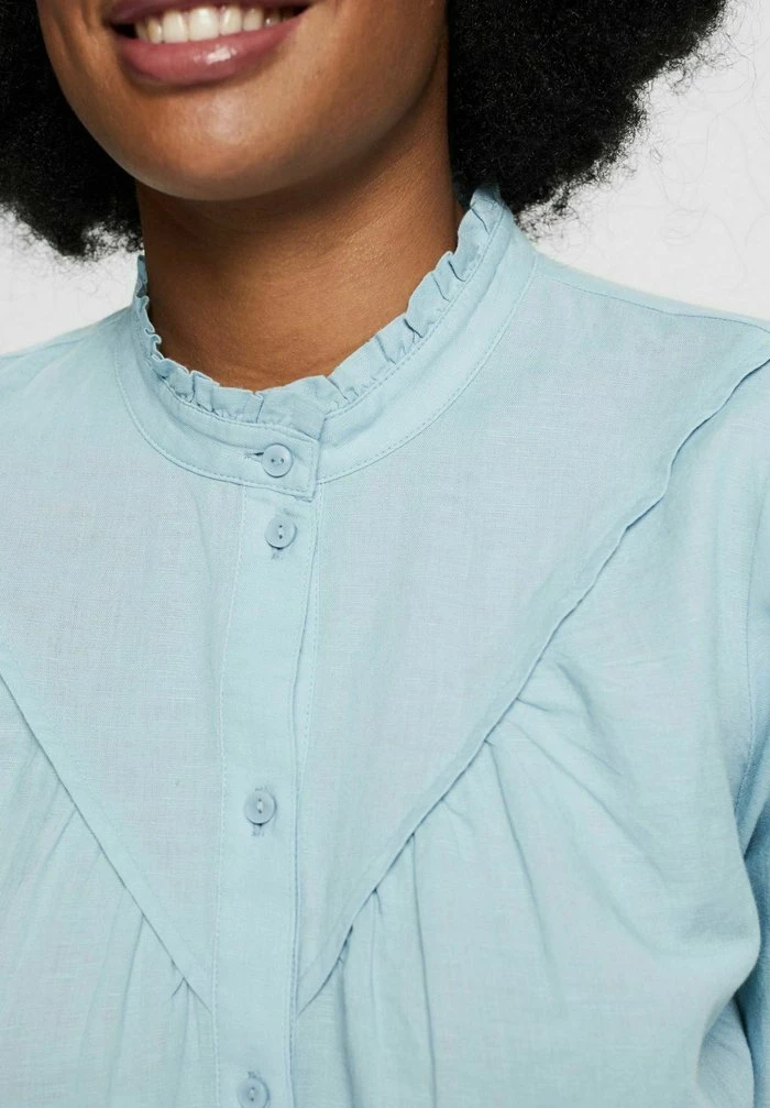 Esprit Button-down Blouse - Grey Blue - Image 3