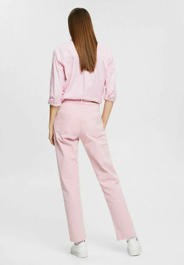 Esprit Straight Leg Jeans - Pink - Image 3