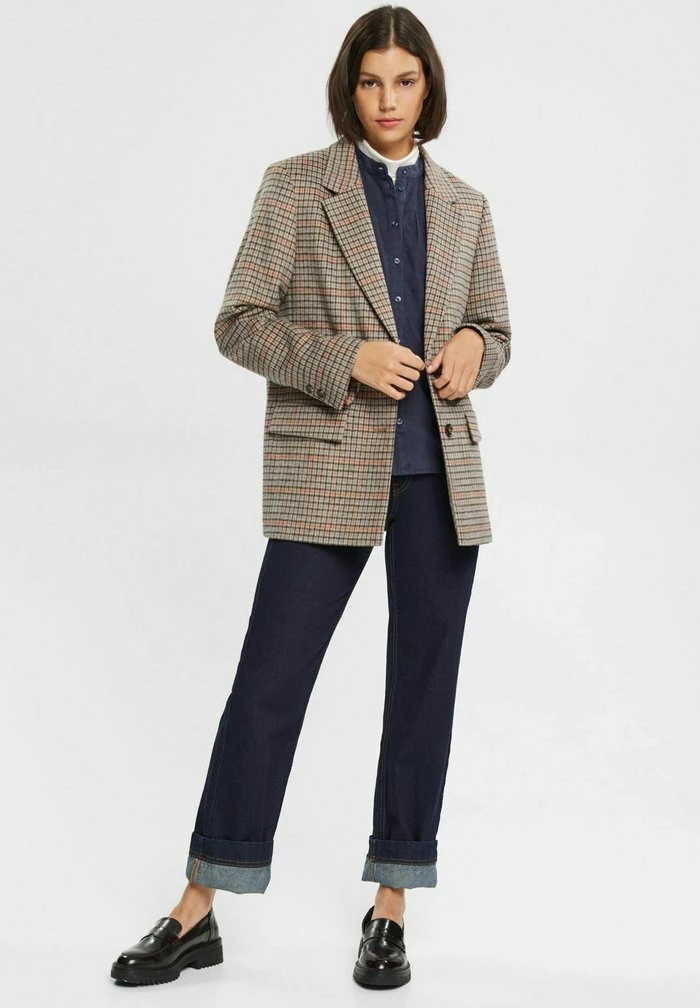 Esprit Button-down Blouse - Navy - Image 4