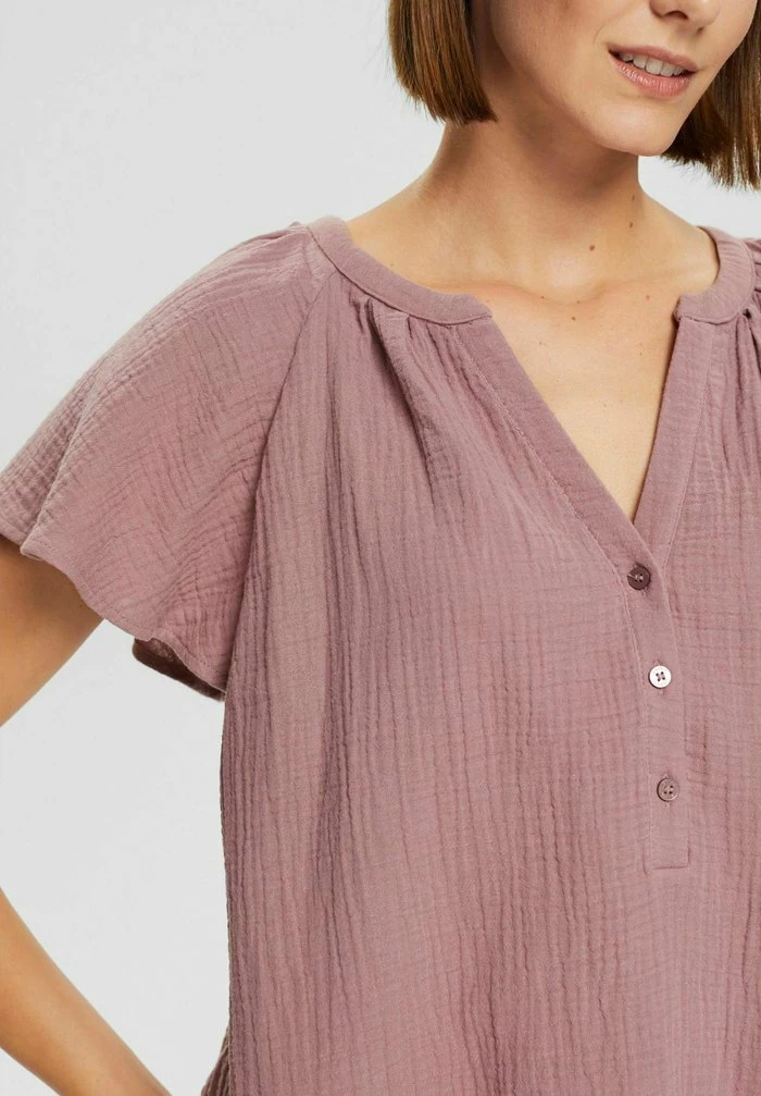 Esprit MIT CRINKLE-EFFEKT - Blouse - Mauve - Image 5