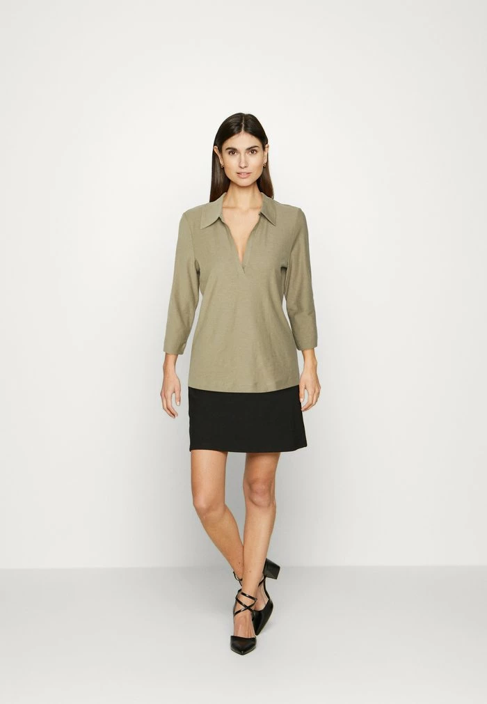 Esprit Long Sleeved Top - Pale Khaki - Image 2