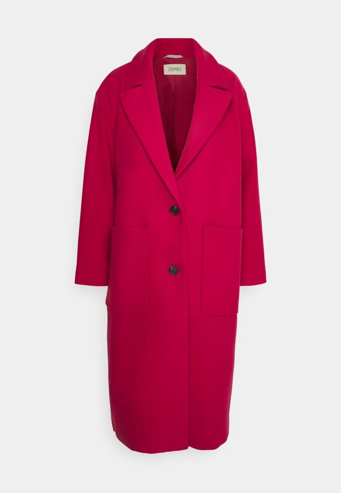 Esprit NEW BASIC - Classic Coat - Dark Pink - Image 5