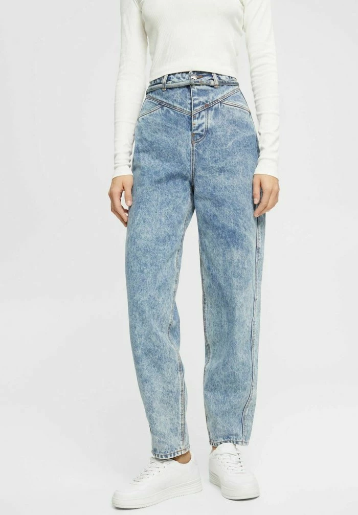 Esprit Relaxed Fit Jeans - Blue Dark Washed