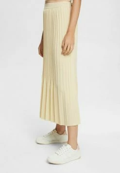 Esprit FLAT - A-line Skirt - Sand