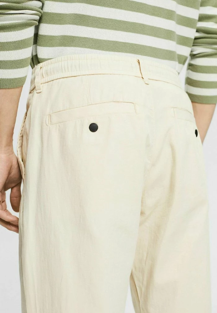 Esprit MIT KORDELZUGBUND - Trousers - Cream Beige - Image 5