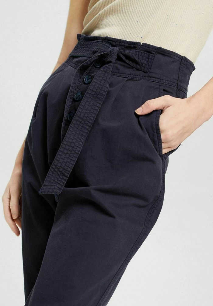 Esprit MIT SICHTBARER KNOPFLEISTE - Trousers - Navy - Image 3