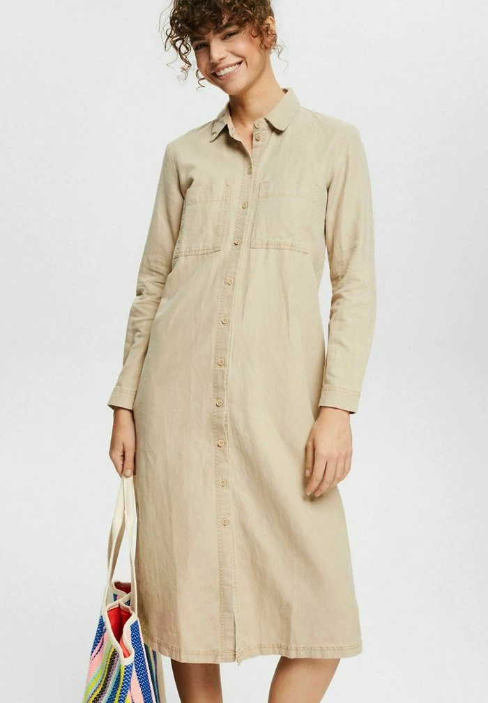 Esprit Shirt Dress - Beige
