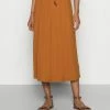 Esprit SKIRT - A-line Skirt - Caramel
