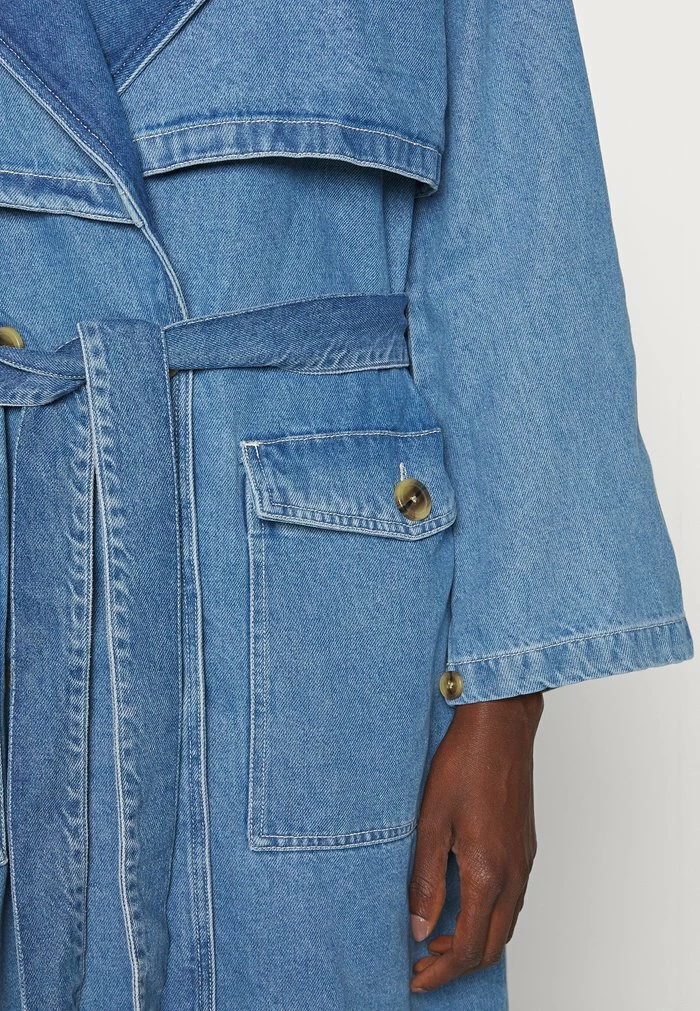 Esprit COR TRENCH COAT - Denim Jacket - Blue Light Wash - Image 7