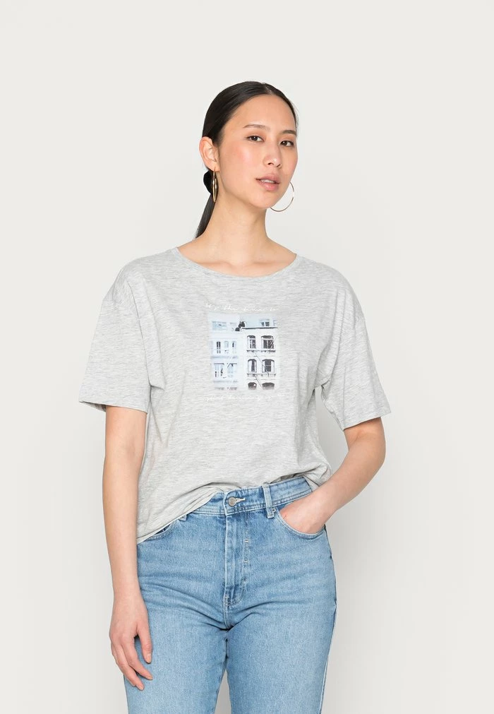 Esprit Print T-shirt - Light Grey