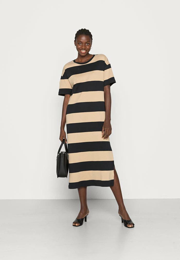 Esprit DRESS STRIPE - Jersey Dress - Black - Image 2