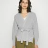 Esprit CARDI BOWTI - Cardigan - Light Grey