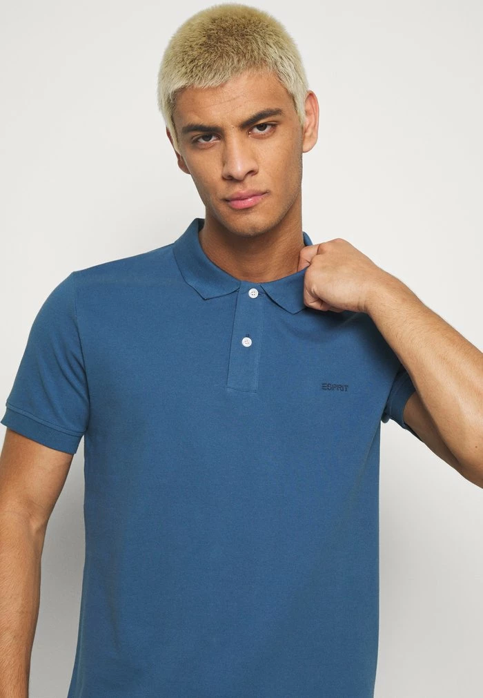 Esprit Polo Shirt - Grey Blue - Image 4