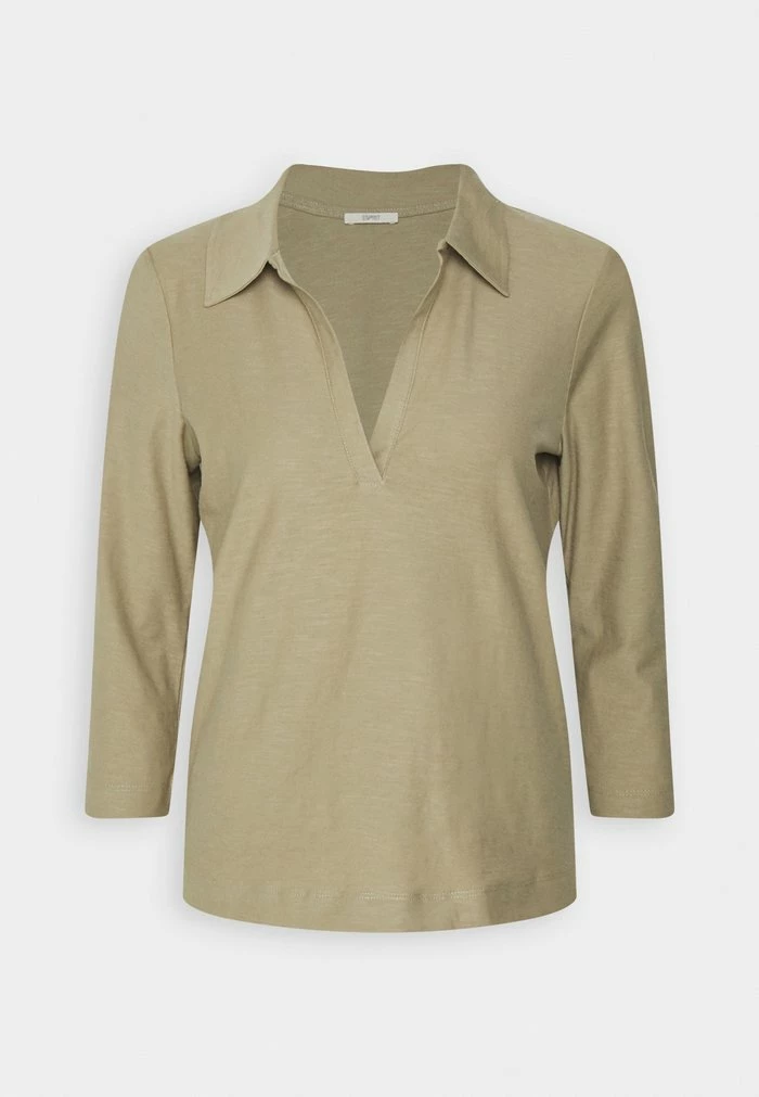 Esprit Long Sleeved Top - Pale Khaki - Image 4