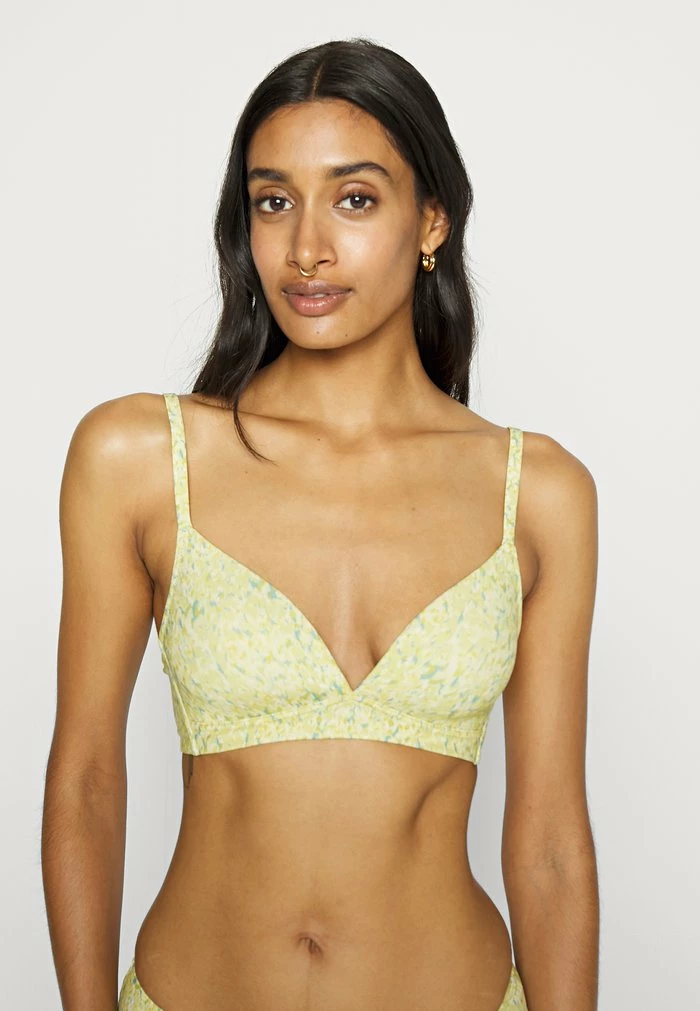 Esprit MICRO PRINTED SOFT FIT WIRELESS PADDED BRA - Triangle Bra - Pistachio Green - Image 5