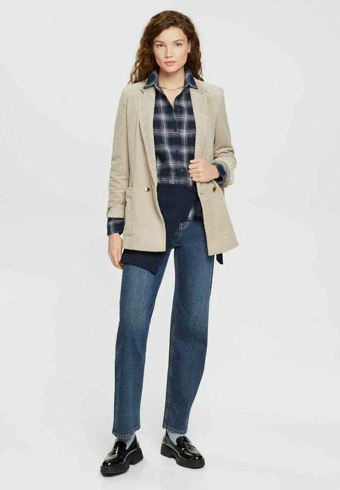 Esprit Button-down Blouse - Navy - Image 2