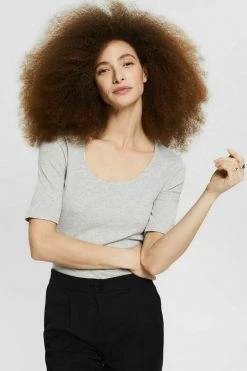 Esprit Basic T-shirt - Light Grey