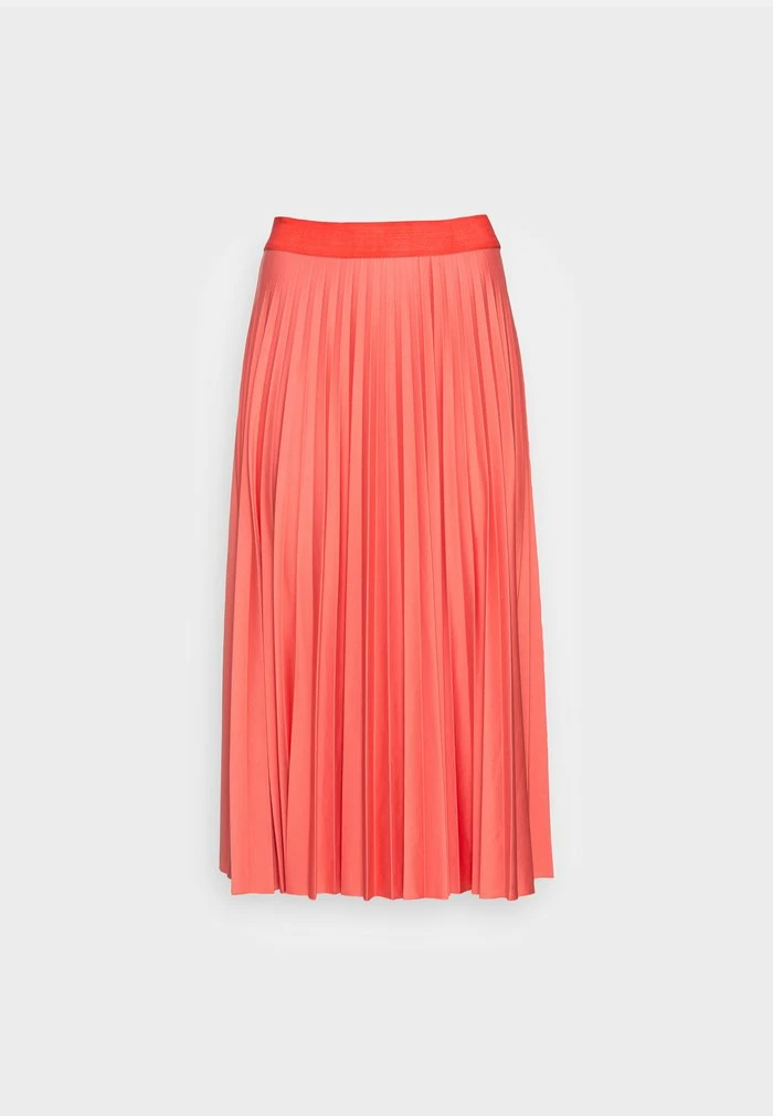 Esprit PLISEE SKIRT - Pleated Skirt - Coral