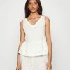 Esprit EMBRO ANGLAISE SHORTY SET - Pyjamas - Off White