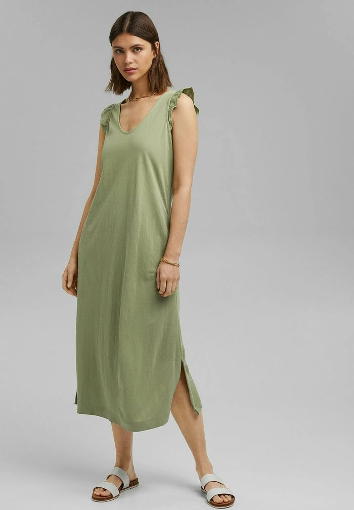 Esprit Day Dress - Light Khaki - Image 5