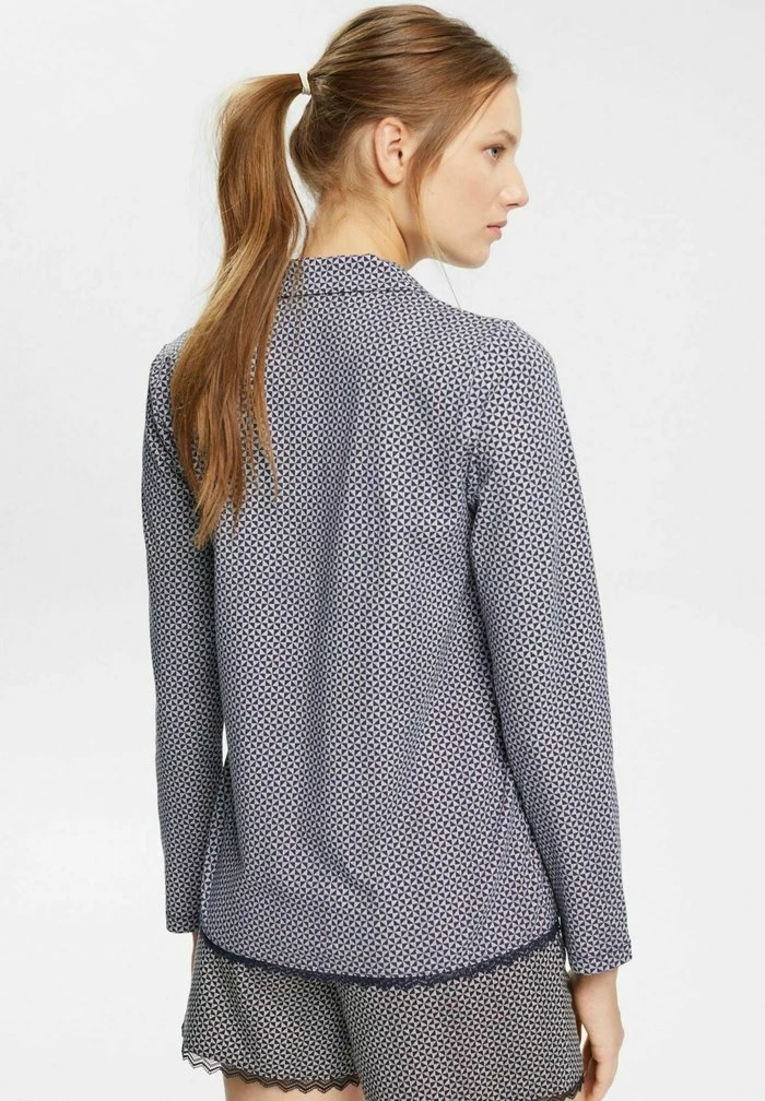 Esprit MIT SPITZE - Pyjama Top - Navy - Image 3