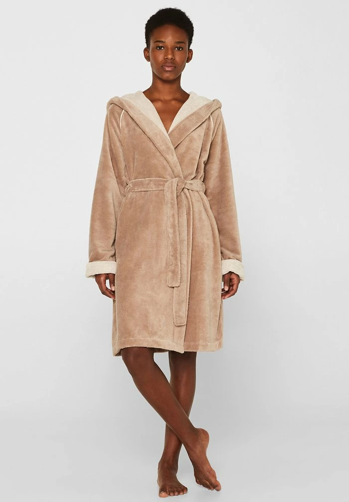 Esprit MIT STREIFEN - Dressing Gown - Stone - Image 2