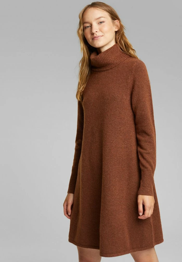 Esprit Jumper Dress - Brown 1 Esprit Jumper Dress - Brown
