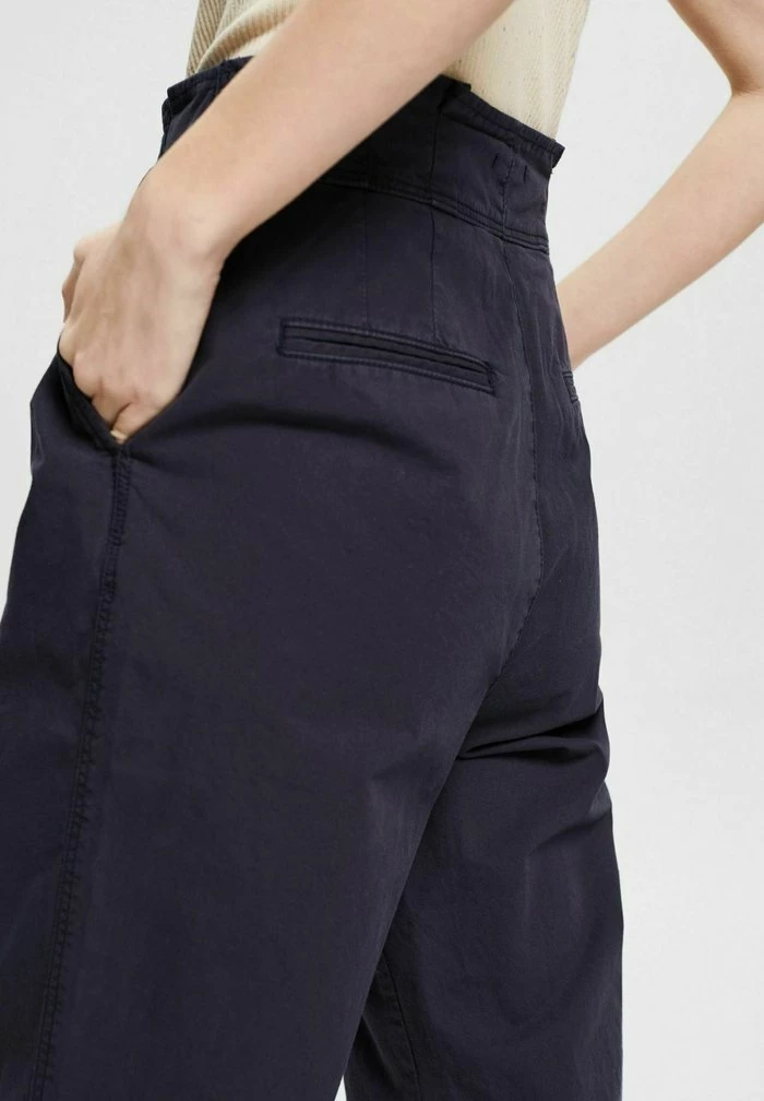Esprit MIT SICHTBARER KNOPFLEISTE - Trousers - Navy - Image 4
