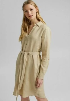 Esprit MIT GÜRTEL - Shirt Dress - Sand