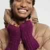 Esprit Fingerless Gloves - Mauve