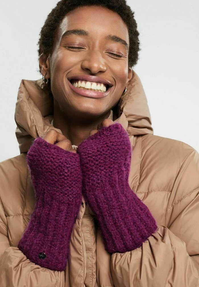 Esprit Fingerless Gloves - Mauve