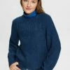 Esprit CABLE - Jumper - Petrol Blue