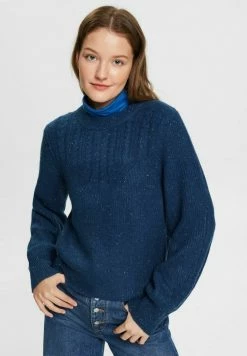 Esprit CABLE - Jumper - Petrol Blue
