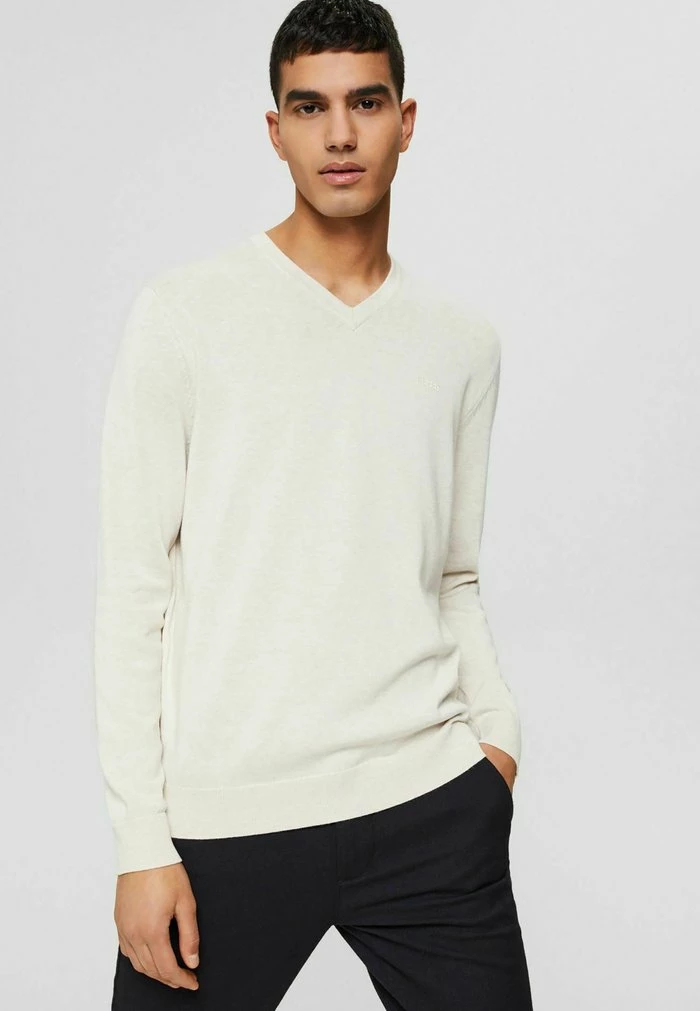 Esprit F PIMA V NK - Sweatshirt - Off White