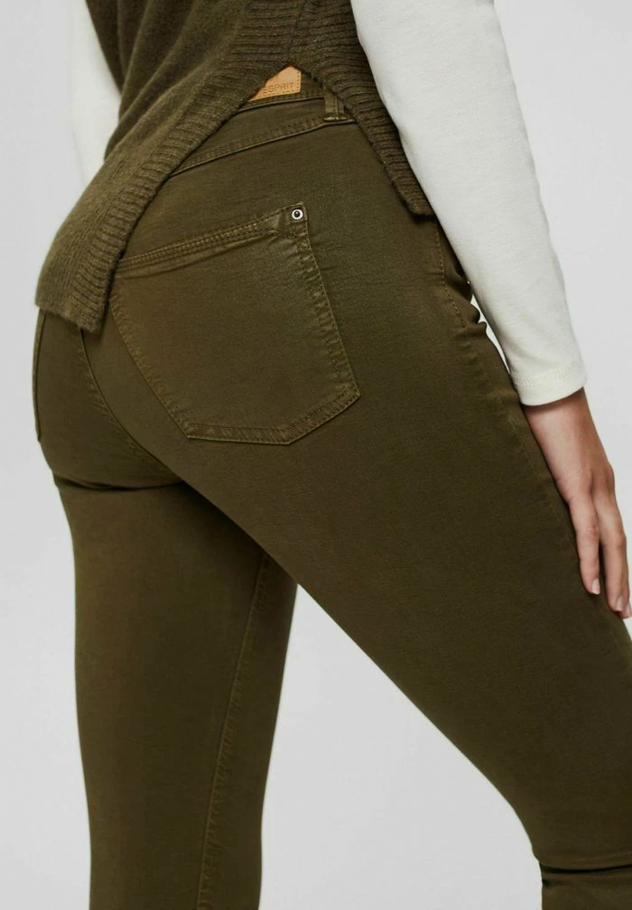 Esprit Trousers - Dark Khaki - Image 6