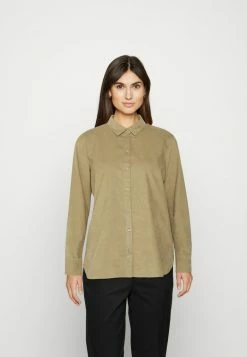 Esprit SHIRT BLOUSE - Button-down Blouse - Pale Khaki