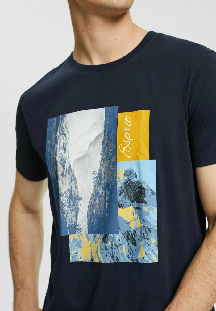 Esprit Print T-shirt - Navy - Image 4