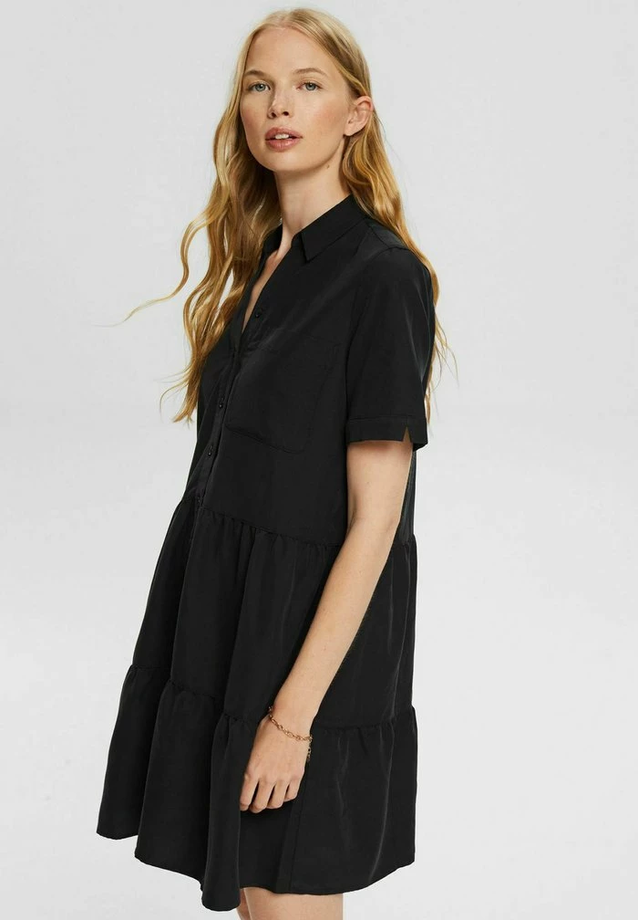Esprit Shirt Dress - Black - Image 3