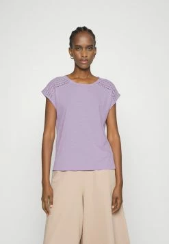 Esprit SUS SLUB - Print T-shirt - Lilac