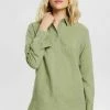 Esprit Button-down Blouse - Light Khaki