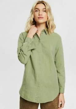 Esprit Button-down Blouse - Light Khaki