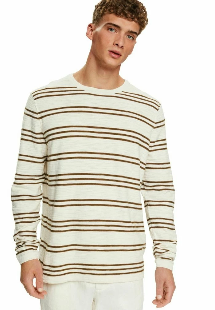 Esprit MIT STREIFENMUSTER - Jumper - Cream Beige - Image 6