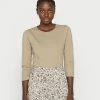 Esprit T LSLV SLUB SL - Long Sleeved Top - Pale Khaki