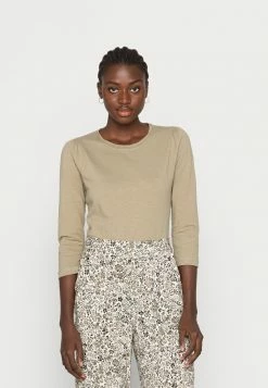 Esprit T LSLV SLUB SL - Long Sleeved Top - Pale Khaki