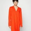 Esprit MINIMAL LONG SLEEVE - Nightie - Red Orange