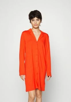 Esprit MINIMAL LONG SLEEVE - Nightie - Red Orange