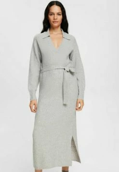 Esprit Jumper Dress - Light Grey