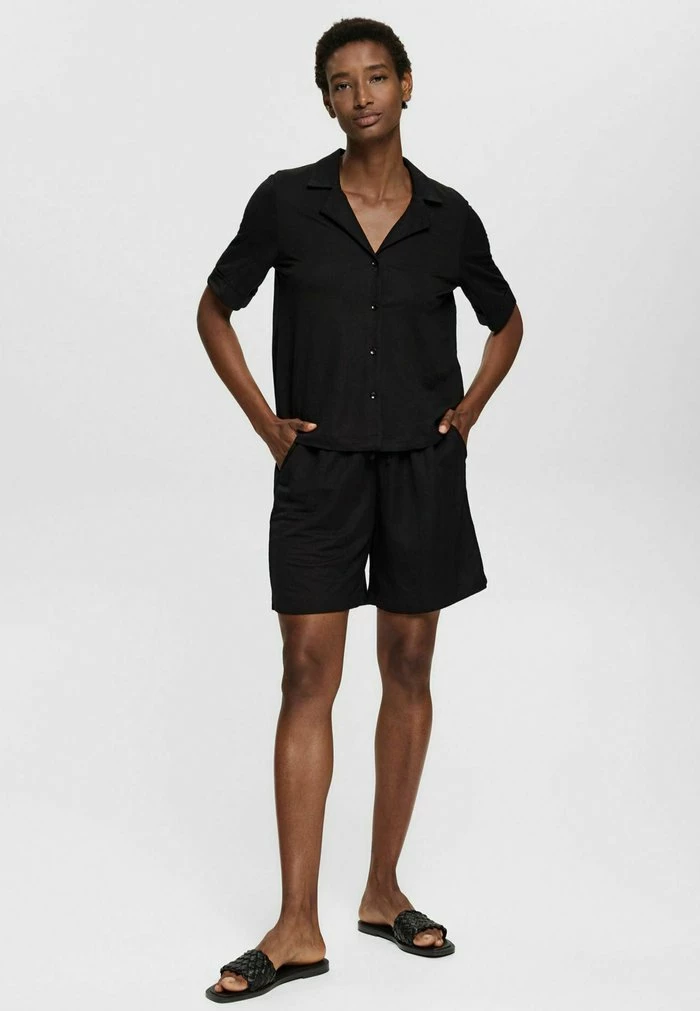 Esprit Button-down Blouse - Black - Image 6