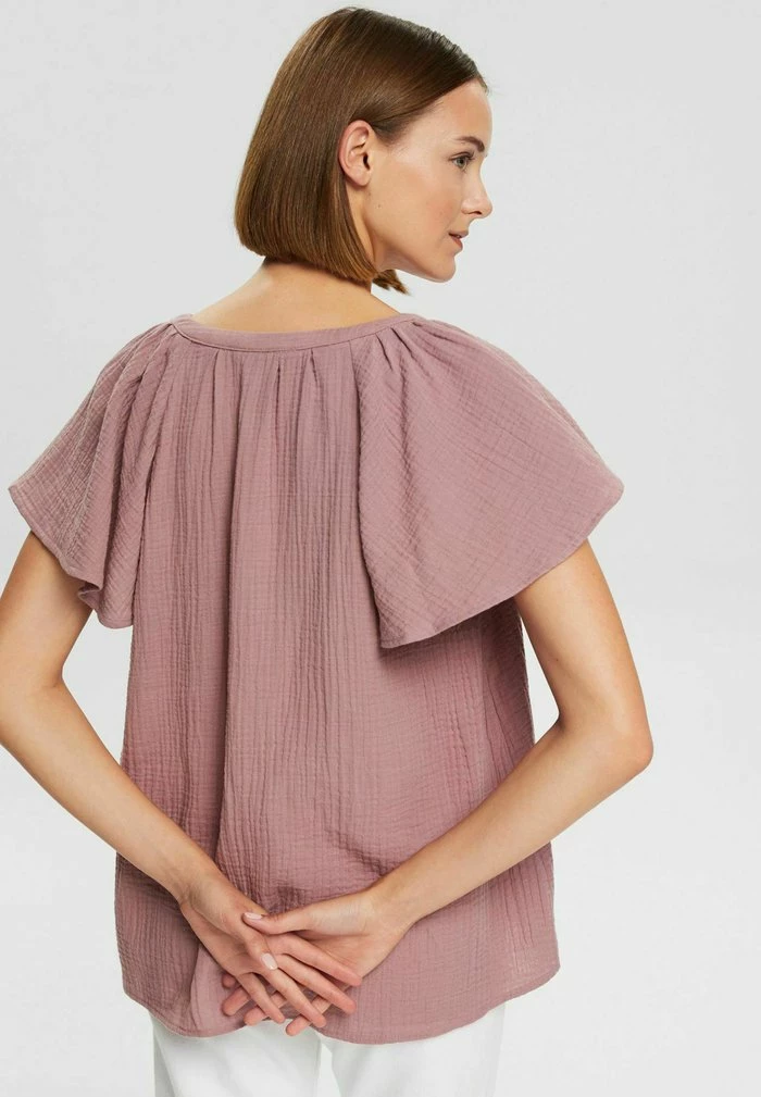 Esprit MIT CRINKLE-EFFEKT - Blouse - Mauve - Image 3